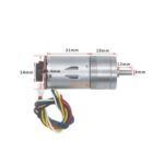 JGA25-370 12V 280RPM Encoder Electric Gear Motor - Image 2