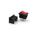 Red Mini Small On/Off Rocker Switch - Image 2