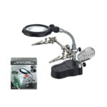 Helping Hand Magnifier LED Light with Soldering Stand (Good Quality)