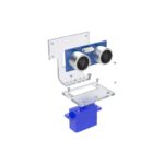 SG90 Steering Gear HC-SR04 Ultrasonic Module Acrylic Transparent Mounting Bracket - Image 2
